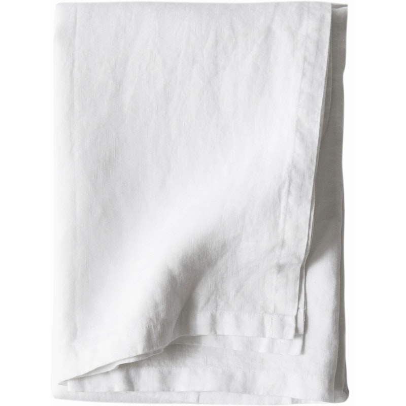 Linen Duk 145x270 cm, Bleached White