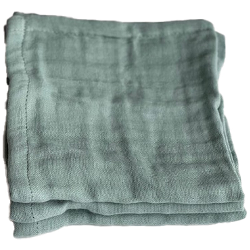 Fine Ansiktshåndklær 30x30 cm 3-pk, Dusty Mint