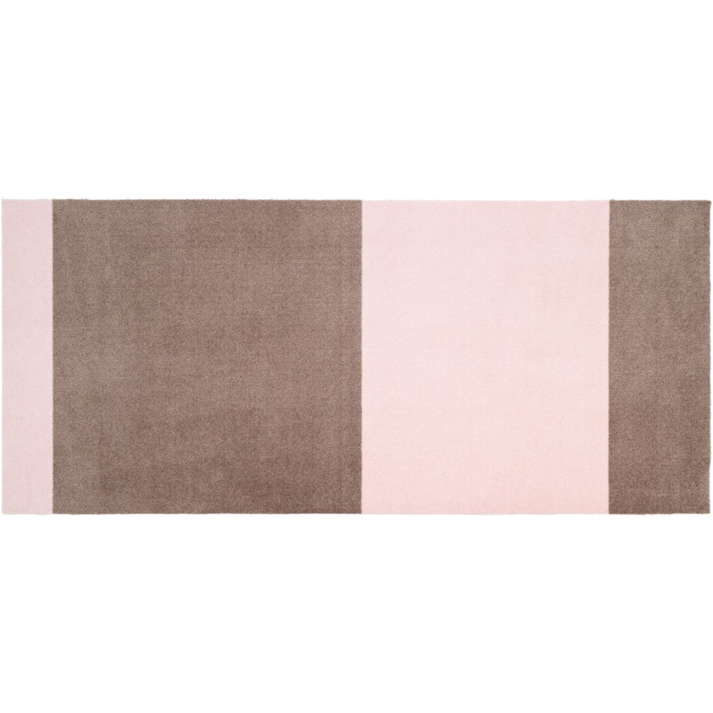 Stripes Teppe Sand/Light Rose, 90x200 cm