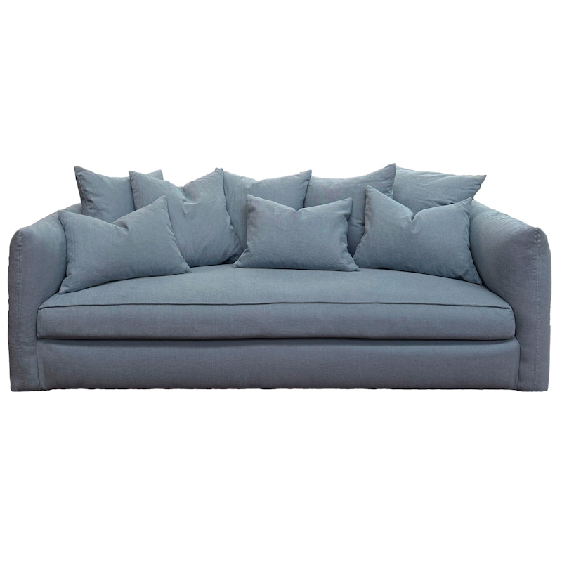 Cornell 3-Seter Sofa, Blå Bomull