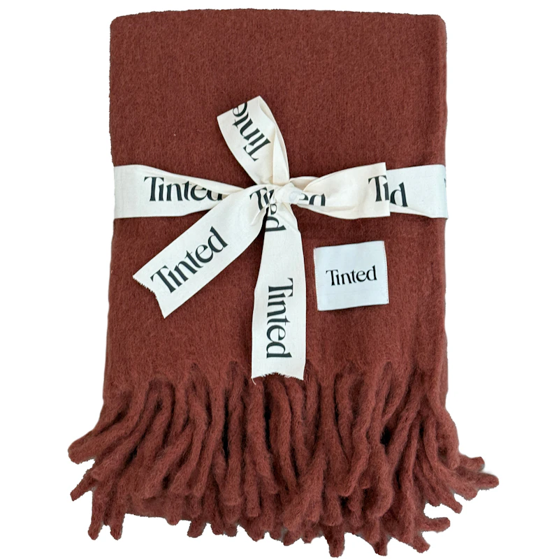 Fridh Pledd Mohair 130x170 cm, Rust