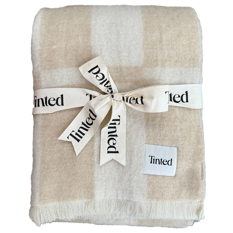 Hallin Pledd Mohair 130x170 cm, Beige / Off-white