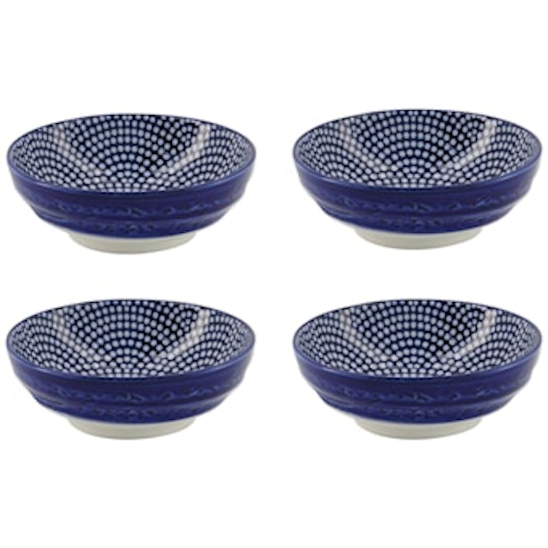 Nippon Blue Sauseskål 4-pk, Dots