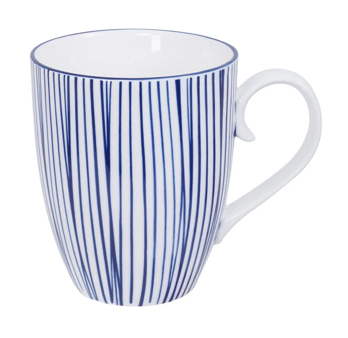 Tokyo Design Studio Nippon Blue Krus 38 Cl Lines -  Kaffekopper Porselen Bl&aring; - 15627