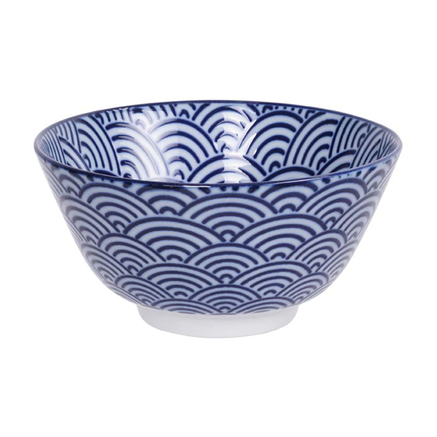 Tokyo Design Studio Nippon Blue Risbolle 30 Cl Wave -  Serveringssk&aring;ler Porselen Bl&aring; - 16000