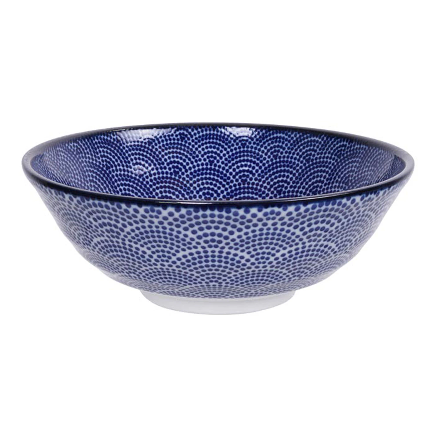 Tokyo Design Studio Nippon Blue Soba Sk&aring;l 1 L Dots -  Serveringssk&aring;ler Porselen Bl&aring; - 16013