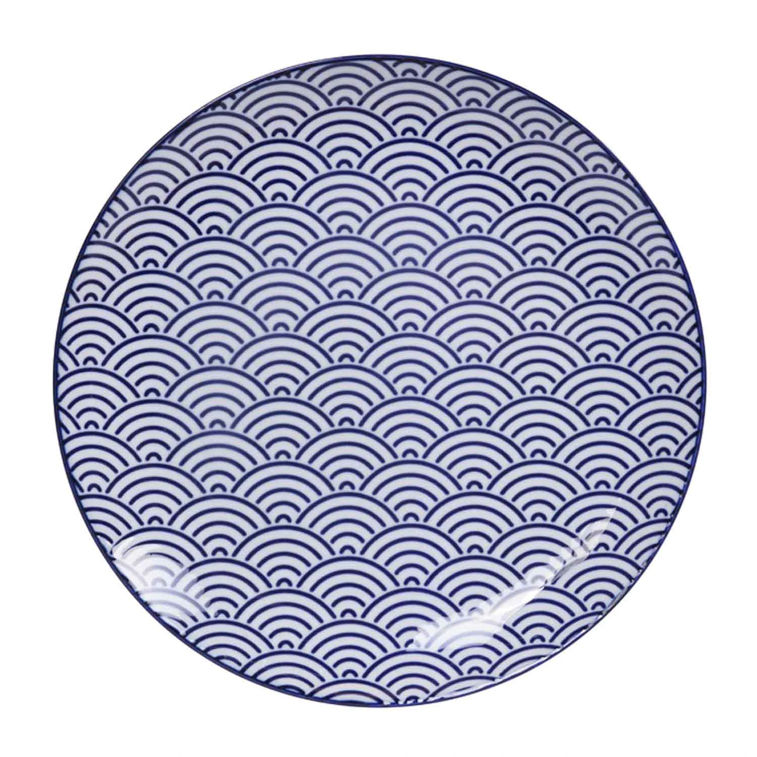 Tokyo Design Studio Nippon Blue Tallerken 25,7 Cm Wave -  Tallerkener Porselen Bl&aring; - 16024