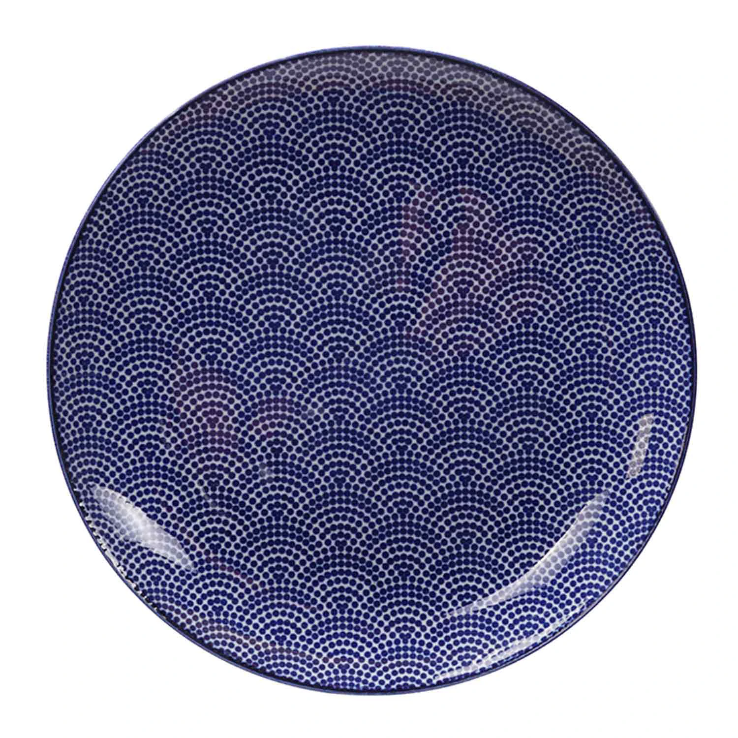 Tokyo Design Studio Nippon Blue Tallerken 25,7 Cm Dots -  Tallerkener Porselen Bl&aring; - 16025