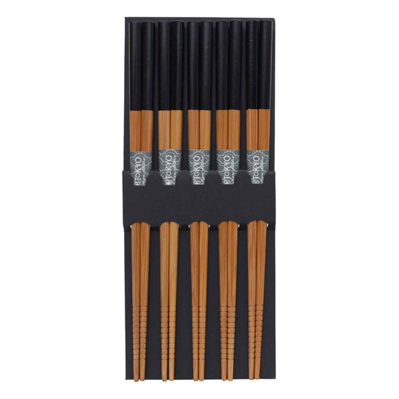 Spisepinner 5-pk, Sort