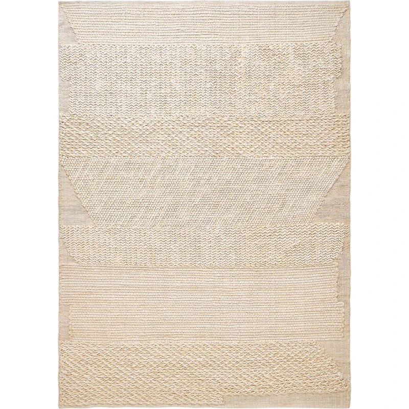 Knotty Teppe 170x240 cm, Hvit