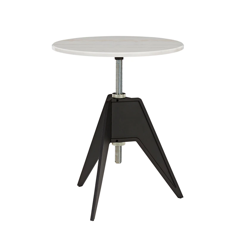 Screw kafébord Ø60 cm, Hvit