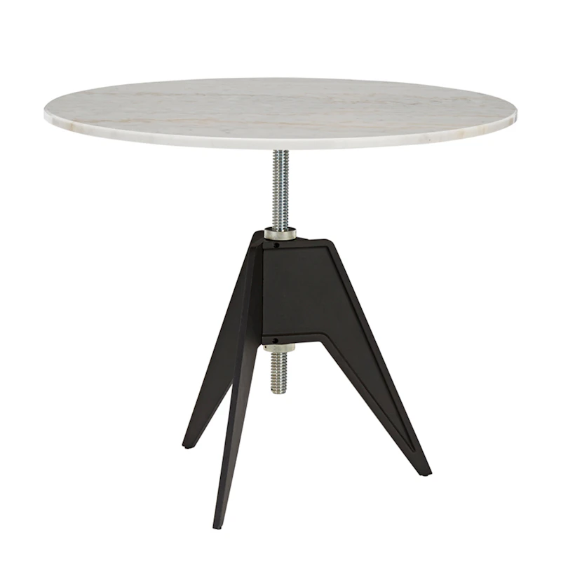 Screw kafébord Ø90 cm, Hvit