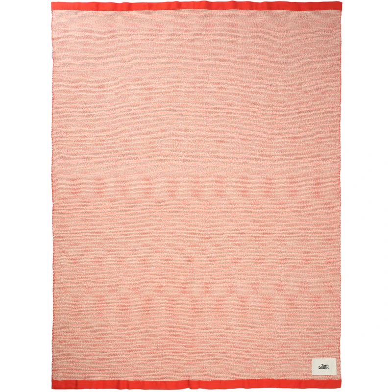 Thread Teppe 140x180 cm, Oransje / Hvit