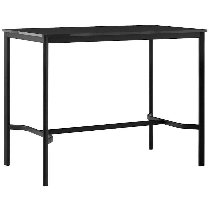 Drip HW114 Bardisk 80x140x105 cm, Svart Laminat / Svart