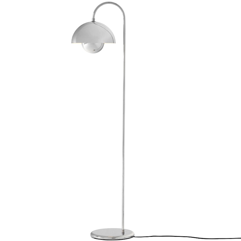 Flowerpot VP12 Gulvlampe, Chrome-Plated