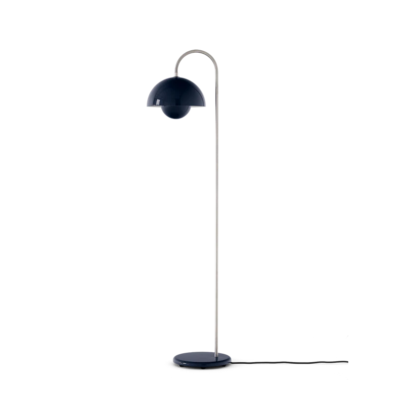 Flowerpot VP12 Gulvlampe, Steel Blue