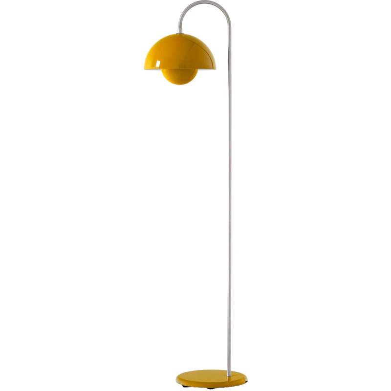 Flowerpot VP12 Gulvlampe, Sennepsgul