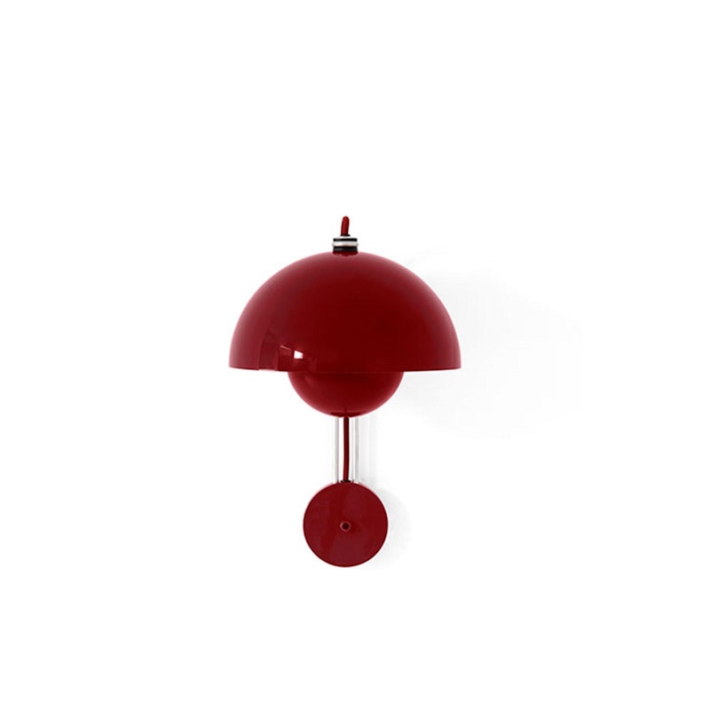 Flowerpot VP8 Vegglampe, Vermilion Red
