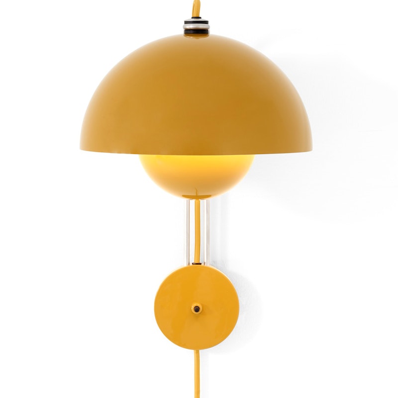 Flowerpot VP8 Vegglampe, Mustard