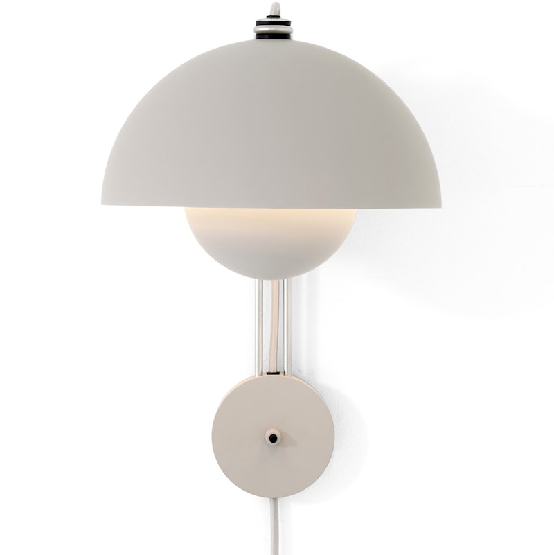 Flowerpot VP8 Vegglampe, Matt Light Grey