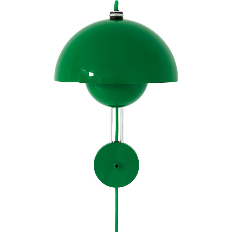 Flowerpot VP8 Vegglampe, Signal Green