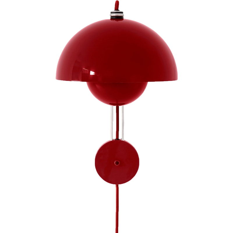 Flowerpot VP8 Vegglampe, Vermilion Red