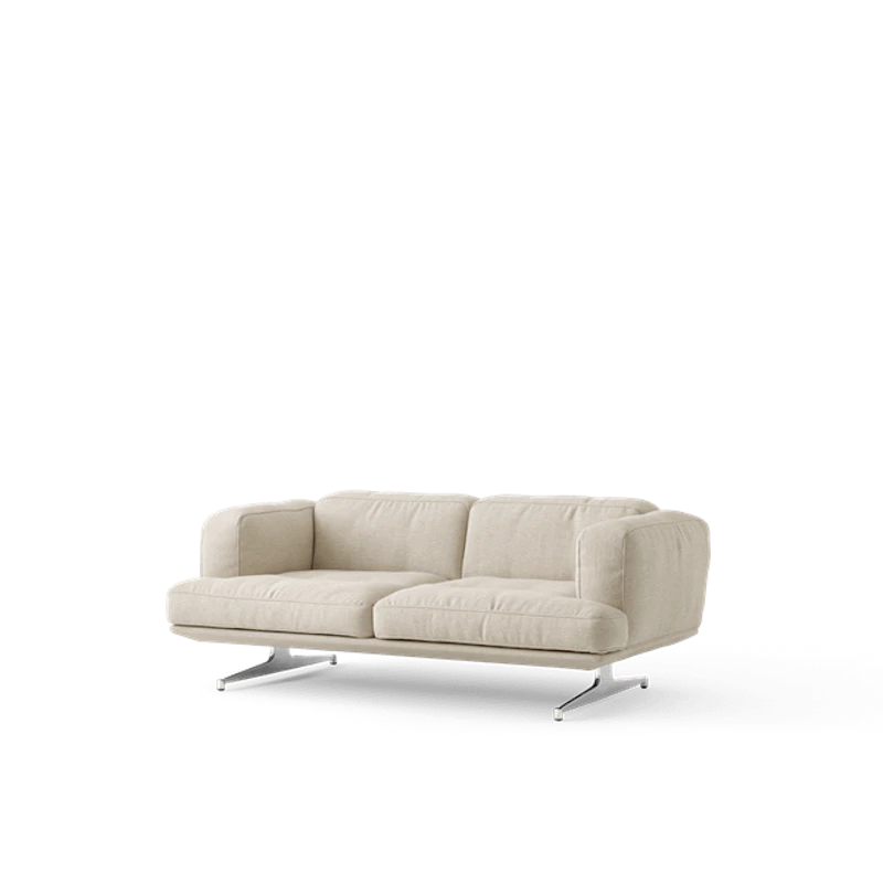 Inland AV22 2-Seters Sofa Clay 0011/Polert Aluminium