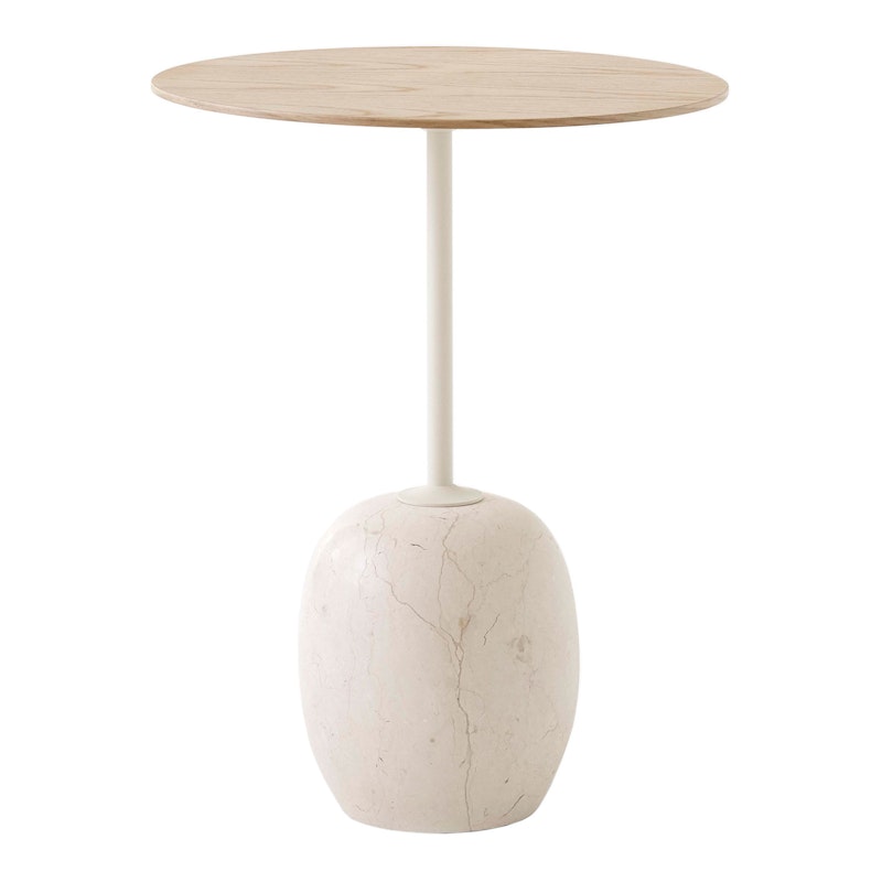 Lato LN8 Bord 40 cm, Lakkert Eik / Crema Diva Marble