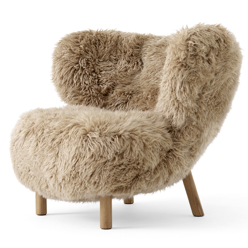 Lilla Petra VB1 Loungestol, Saueskinn Honey / Oljet Eik