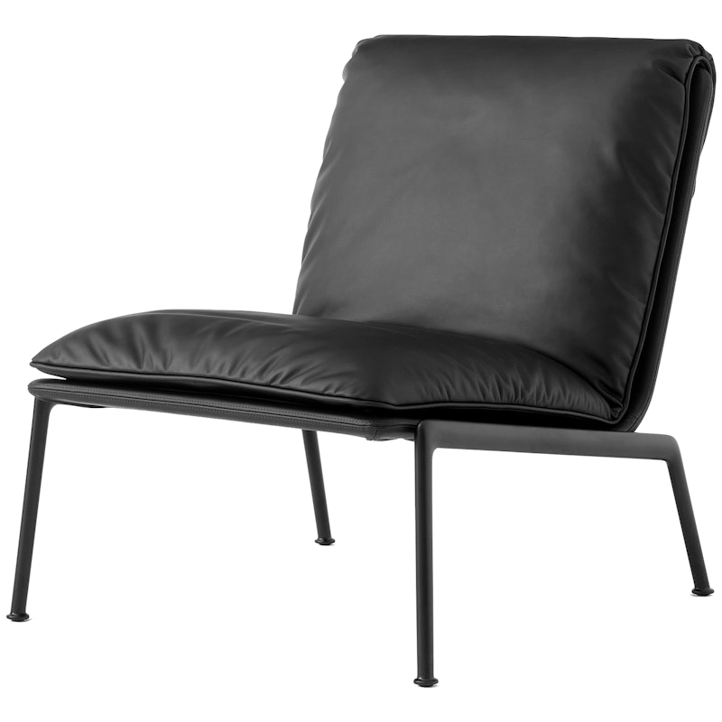 Muno LN18 Loungestol, Warm Black / Sort Skinn