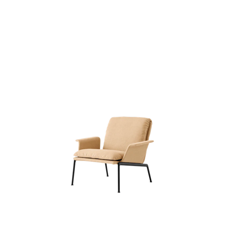 Muno LN19 Lenestol Med Armlener Varm Sort/Clay 0007