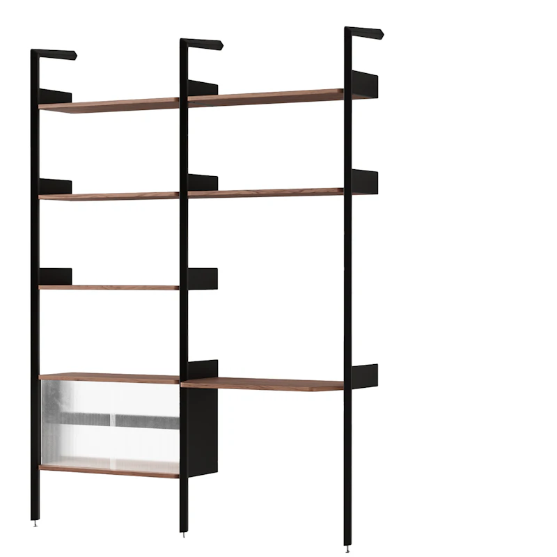 Rombe IF2/IF6 Hyllesystem Config D, Valnøtt