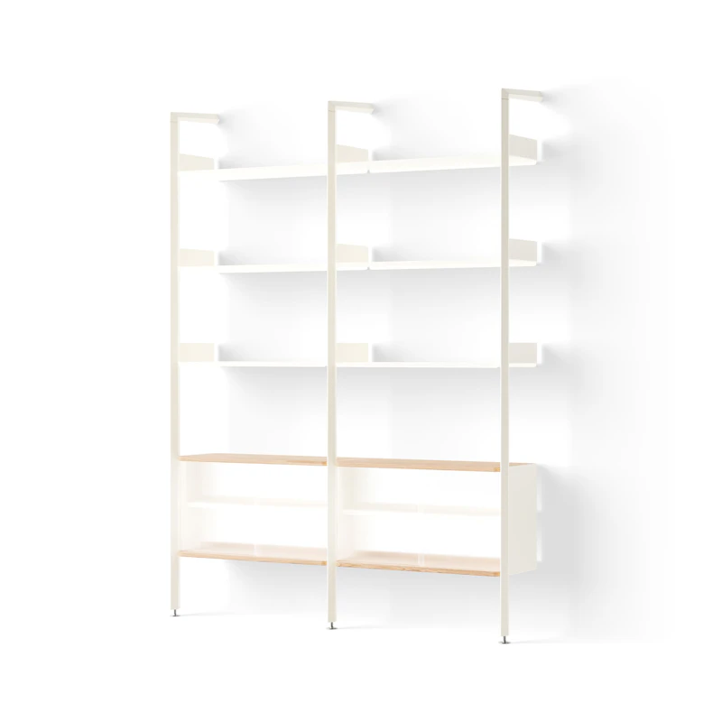 Rombe IF3/IF6 Hyllesystem Config E, Alabaster