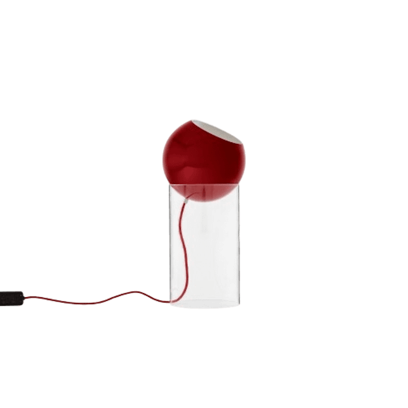 Topan VP14 Gulvlampe Klar Akryl/Vermilion Red