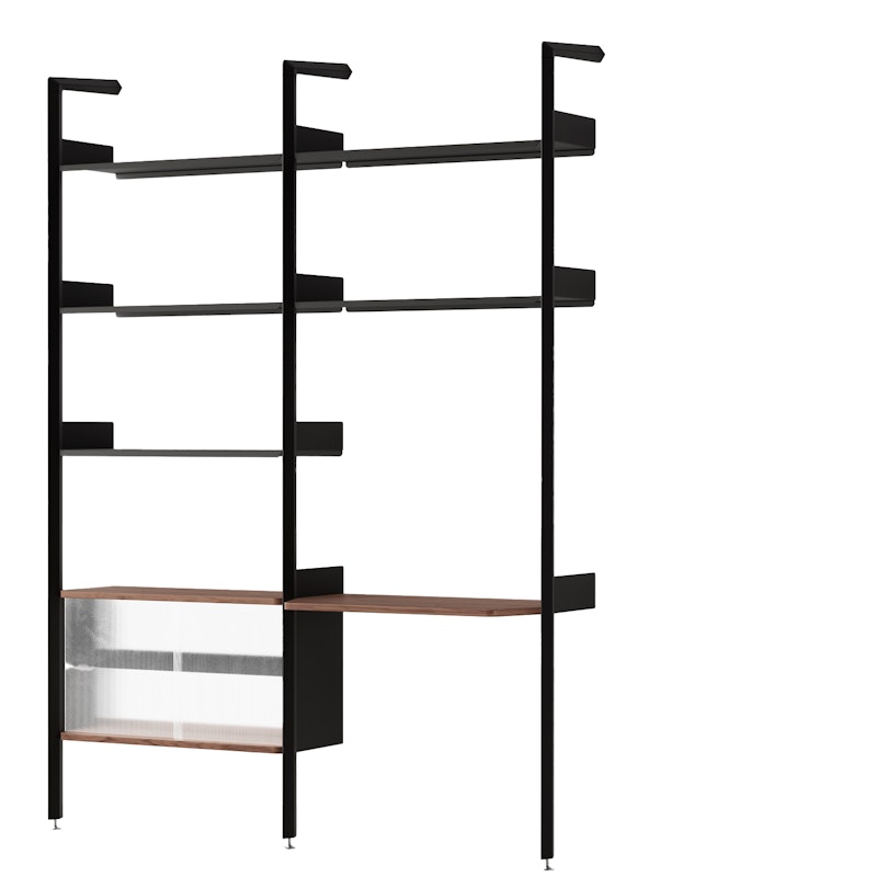 Rombe IF2/IF6 Hyllesystem Config D, Antrasitt