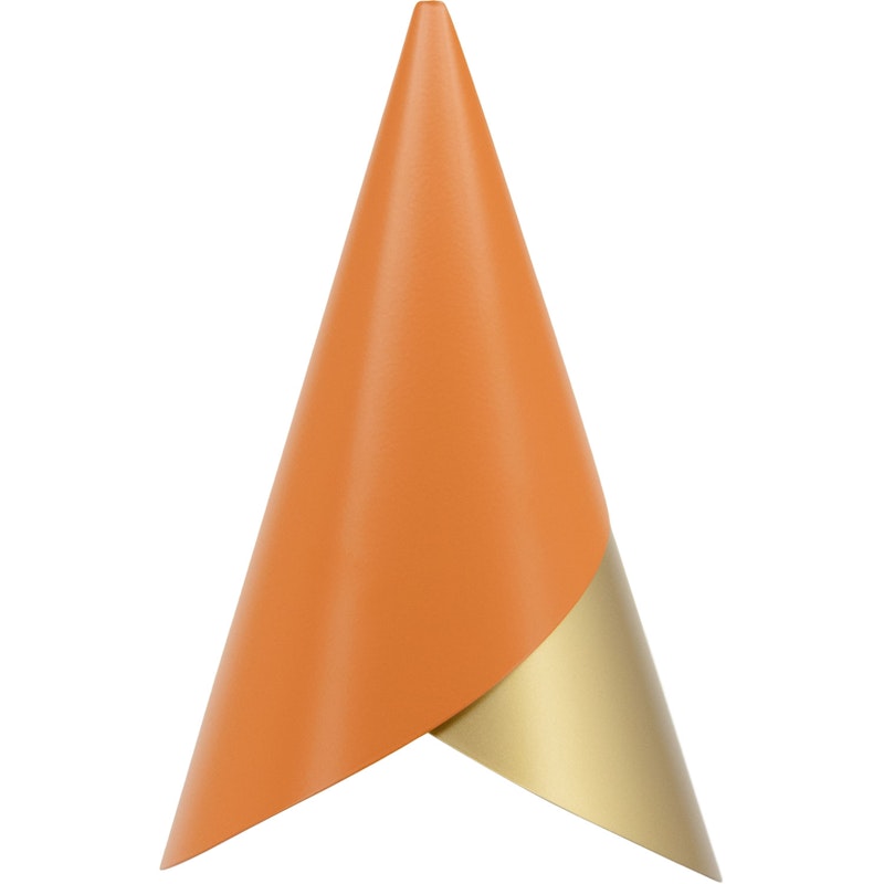 Cornet Lampeskjerm, Messing / Oransje