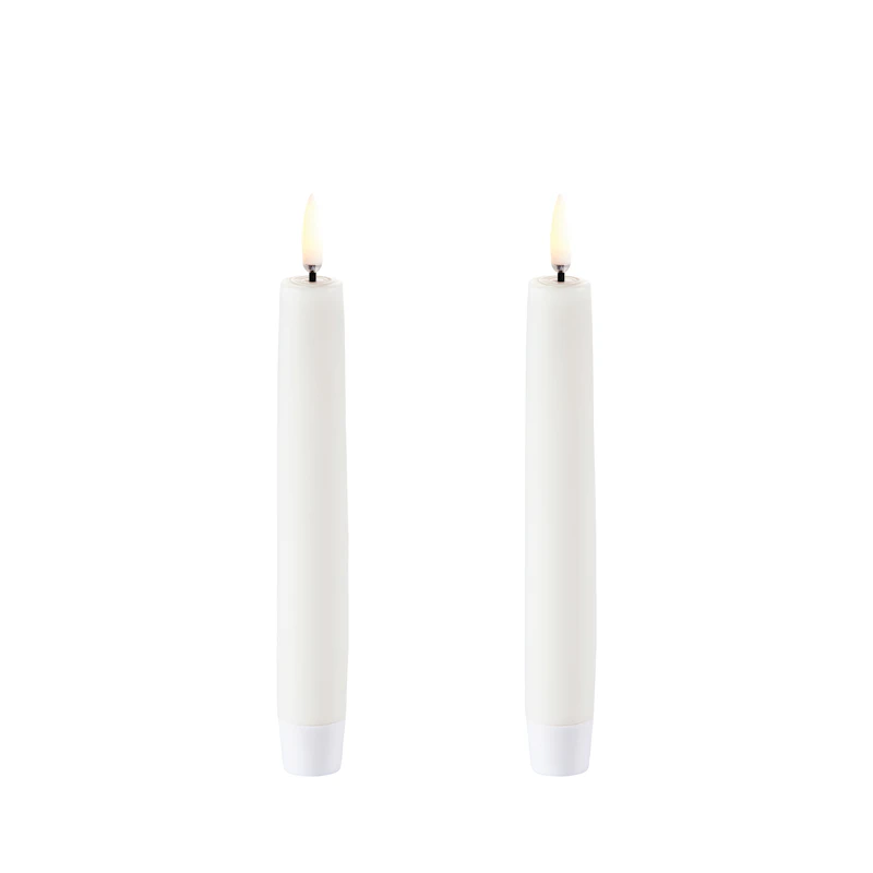 LED Kronelys 15,5 cm 2-pk, Nordic White