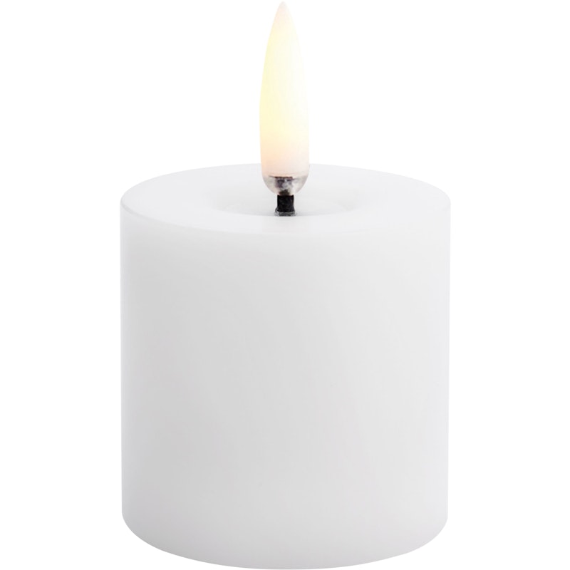 LED Kubbelys Smeltet Nordic White, 5x4,5 cm