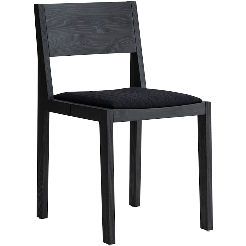 016 Maasto Spisestol Polstret Sete, Sort