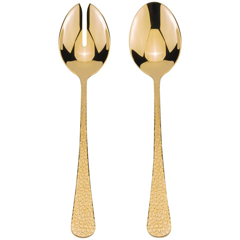Frost Salatbestikk 2 Deler, Gull