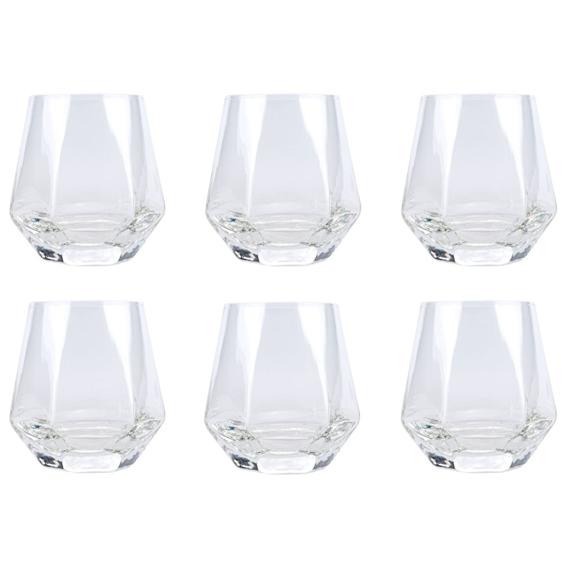 Hexa Drikkeglass 30 cl, 6-pk