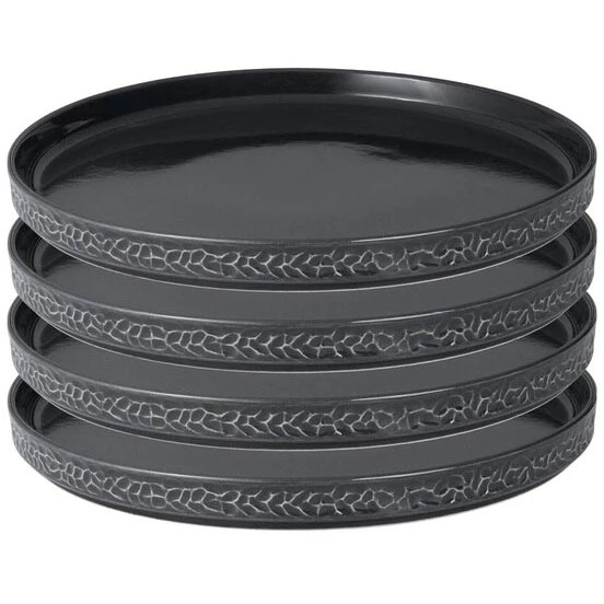 Vargen & Thor Servisen C Tallerken 25 Cm 4-pk  -  Tallerkener Stengods Antrasitt - 60233845