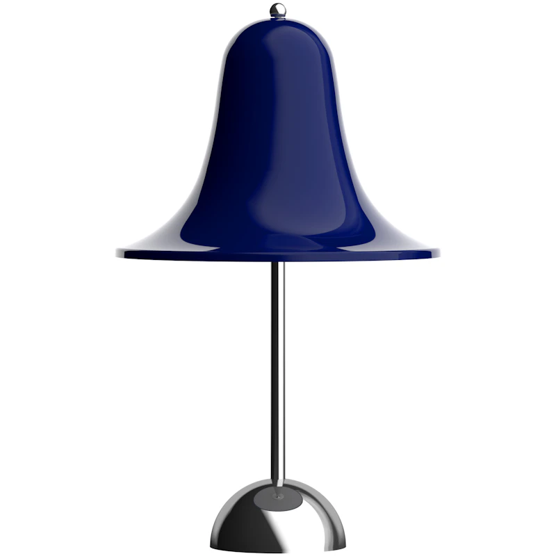 Pantop Bordlampe Bærbar Ø18, Krom / Night Blue