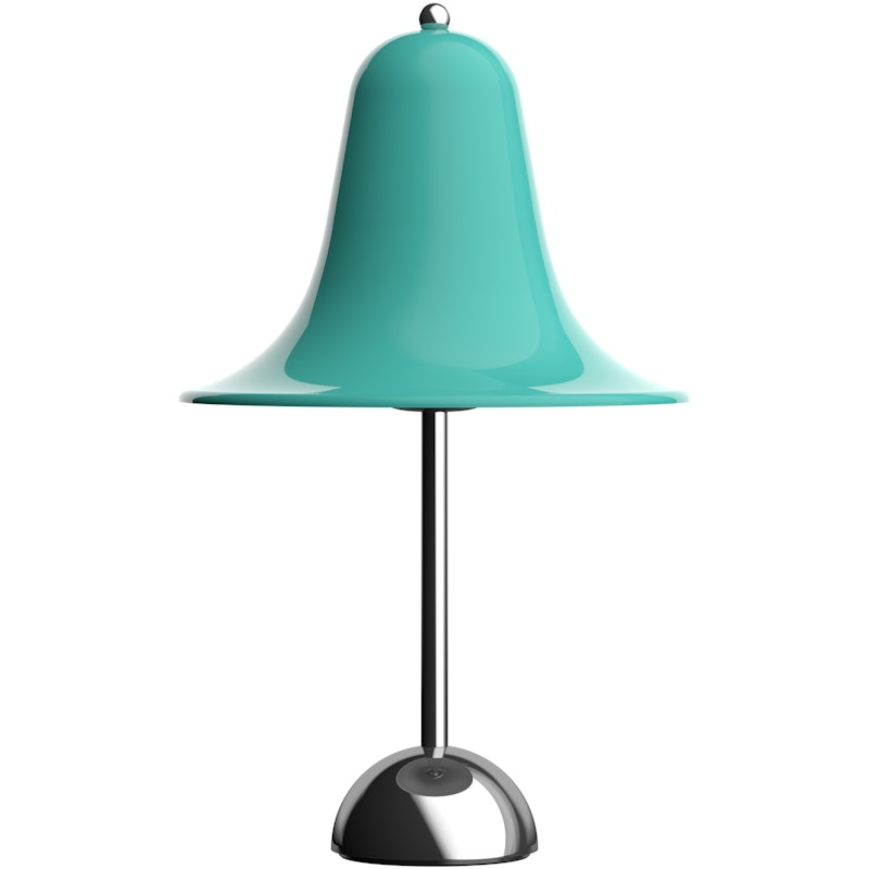 Pantop Bordlampe Ø23, Krom / Light Teal