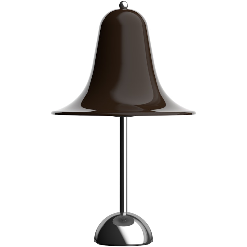 Pantop Bordlampe Ø23, Krom / Pitch Brown