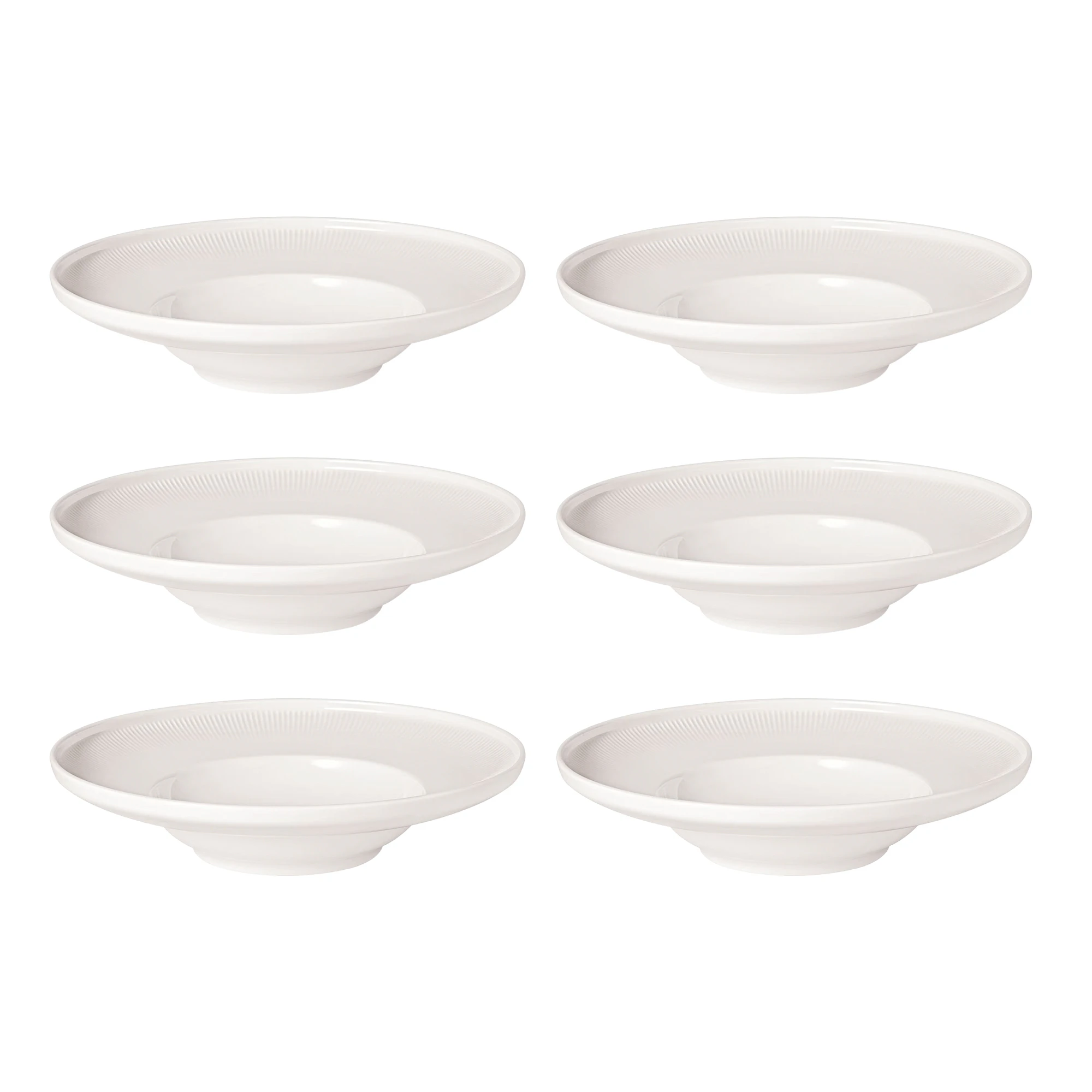 Villeroy & Boch Afina Dyp Tallerken 25 Cm 6-pk - Dype tallerkener Porselen Hvit - 1042932702X6
