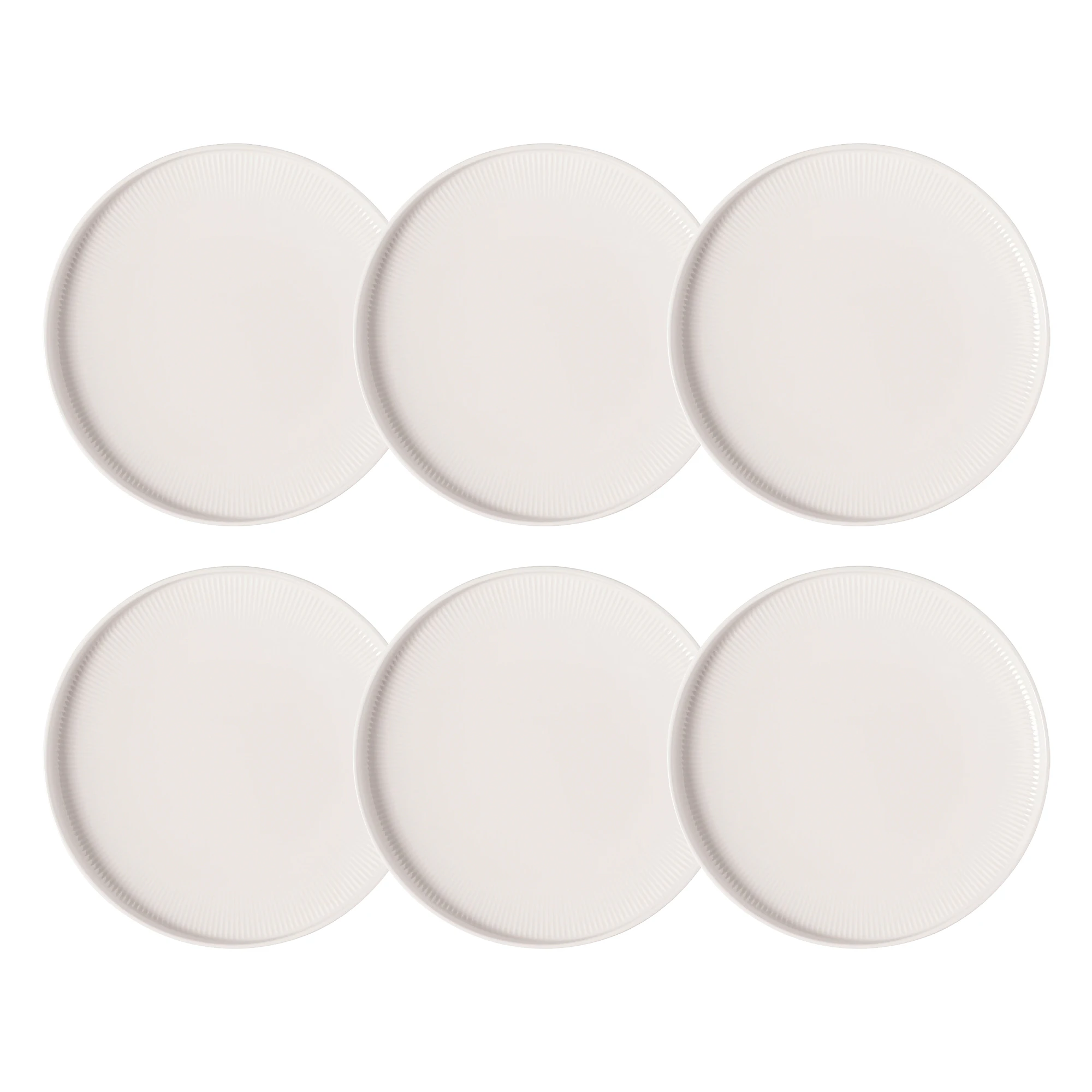 Villeroy & Boch Afina Tallerken 22 Cm 6-pk - Asjetter Porselen Hvit - 1042932640X6