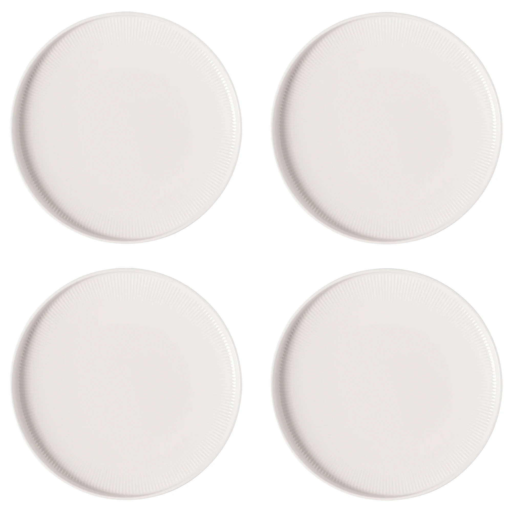 Villeroy & Boch Afina Tallerken 27 Cm 4-pk - Tallerkener Porselen Hvit - 1042932620X4