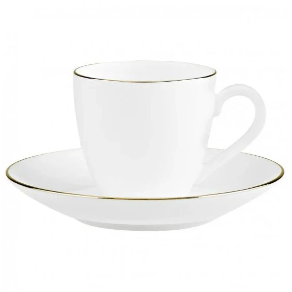 Villeroy & Boch Anmut Espressokopp Med Tallerken -  Espressokopper Benporselen Hvit - 24502 + 24505