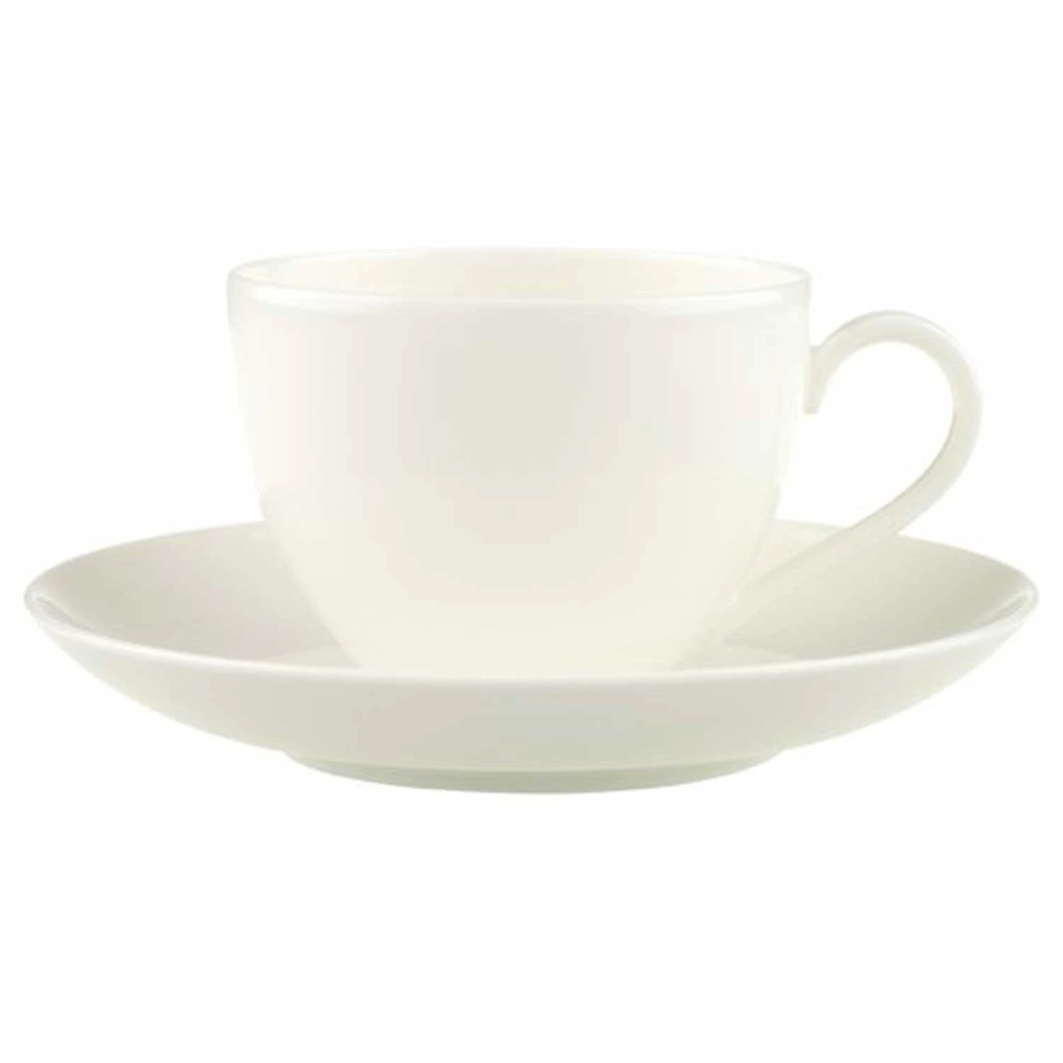 Villeroy & Boch Anmut Kaffekopp Med Tallerken 15 Cl -  Kaffekopper Benporselen Hvit - 24456-24455